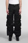 Mugler Multiple Pocket Cargo Pants In Black