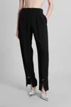 Mugler Pants In Black Viscose In Black