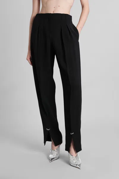 Mugler Pants In Black Viscose