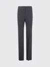 Mugler Straight Leg Trousers Featuring Front Crease In Gray