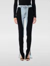 Mugler Woman Jeans Blue Size 31 Organic Cotton In Blau