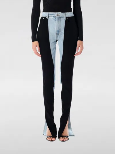 MUGLER JEANS MUGLER WOMAN COLOR BLUE,G29712009