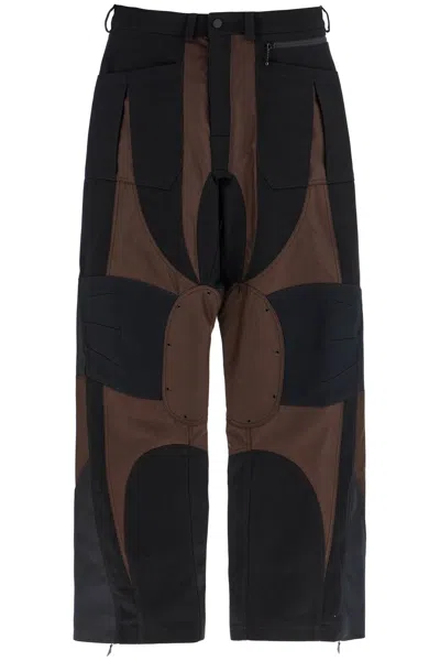 Mugler Patchwork Cargo Pants With In Multi