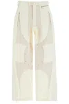 Mugler Patchwork Cargo Pants With In Multicolor