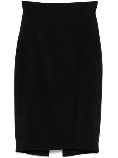 Mugler Women's Pencil Midi Skirt In Black
