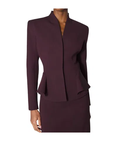 MUGLER PEPLUM-WAIST FITTED JACKET