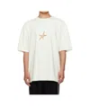 Mugler Round Neck Short Sleeve T-shirt In White