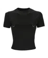 Mugler Short-sleeved T-shirt In Black