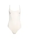 Mugler Pierced Bodysuit - Snow In Neutrals