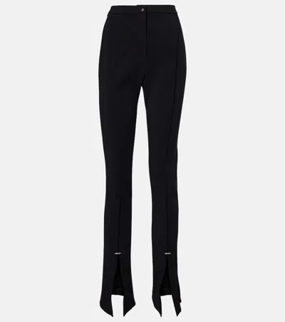 MUGLER PIERCED HIGH-RISE FLARED PANTS