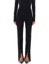 MUGLER MUGLER PIERCED SKINNY PANTS