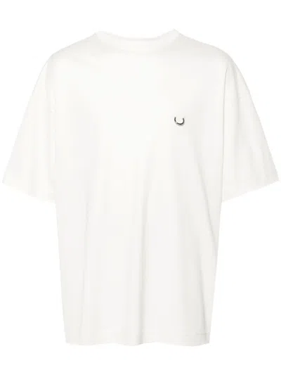 Mugler Pierced T-shirt In White