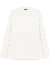 Mugler White Cotton Jersey T-shirt In White