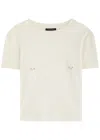 Mugler Woman T-shirt White Size Xs Cotton In White
