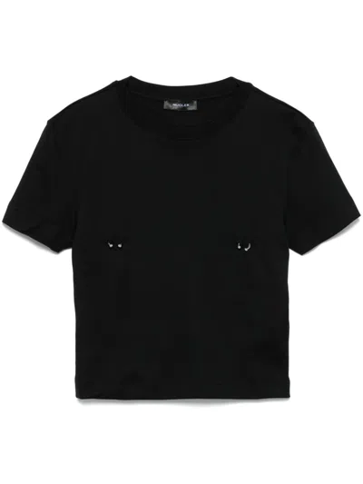 Mugler Piercing T-shirt In Black