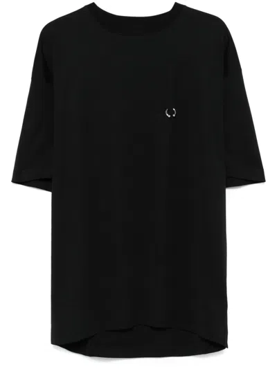 Mugler Short-sleeved T-shirt In Black