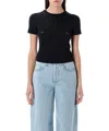 Mugler Women's Pierced Baby T-shirt In Black