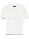 Mugler Woman T-shirt White Size Xs Cotton In White