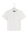 Mugler Woman T-shirt White Size Xs Cotton In White