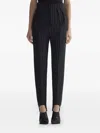 Mugler Pinstriped Slit Hem Trousers In Multi