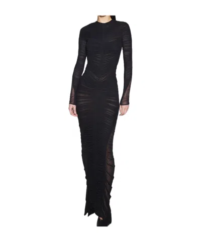 MUGLER MUGLER RUCHED DETAILED GOWN