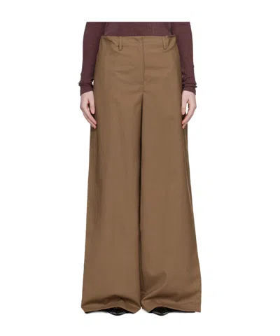 MUGLER PLEATED WRAP TROUSERS
