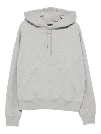 Mugler Pocket Hoodie In Gray