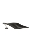 Mugler Pointed-toe Mules In Black