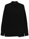 Mugler Poplin Shirt In 黑色