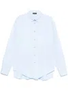 Mugler Poplin Shirt In Blue