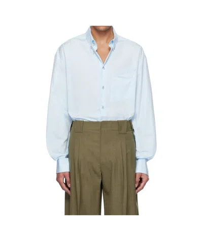 Mugler Poplin Shirt In White