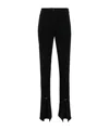 Mugler Potholes Detail Casual Pants In Black