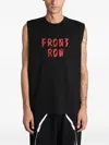 Mugler Print Sleeveless Vest In Black