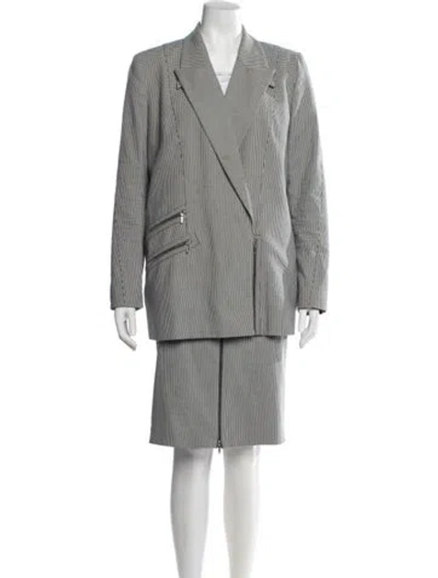 Pre-owned Mugler Printed Skirt Suit In Multi
