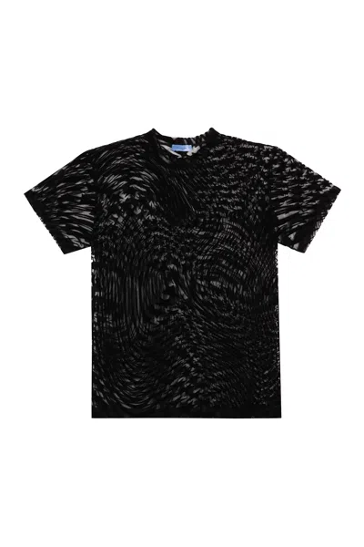 Mugler Printed T-shirt In Black
