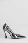 Mugler 95mm Classic Fang Pumps In Silver