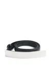 Mugler Rectangular-buckle Belt In Black