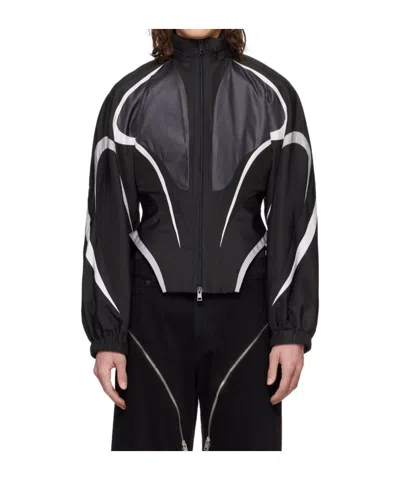 MUGLER REFLECTIVE PANEL CASUAL JACKET