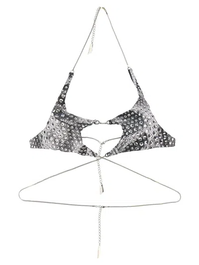 Mugler Rhinestone Bikini Bra