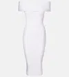 Mugler Off-shoulder Midi In White