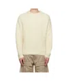 Mugler Ribbed-knit Sweater In Neutral