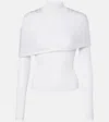 Mugler Knitted Top In White
