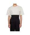 Mugler Ribbed Round-neck T-shirt In Neutral