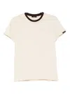 Mugler Ribbed-trim T-shirt In Neutral