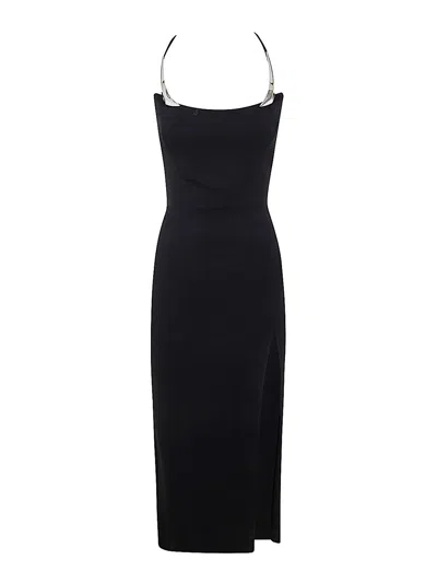 MUGLER VESTIDO MIDI - NEGRO