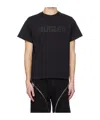 Mugler Round-neck Logo T-shirt In Black