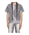 Mugler Round-neck Printed T-shirt In Black
