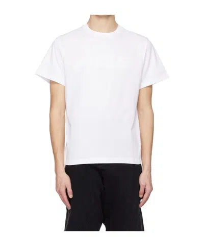 Mugler Round-neck Printed T-shirt In White
