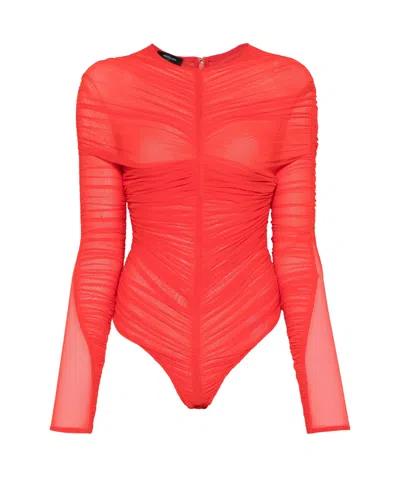 MUGLER RUCHED BODYSUIT