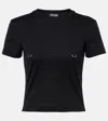 Mugler Women's Pierced Baby T-shirt In Black